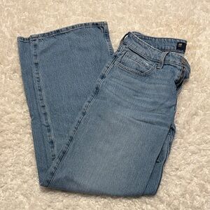 Hollister Women's Light Blue Straight-Leg Jeans